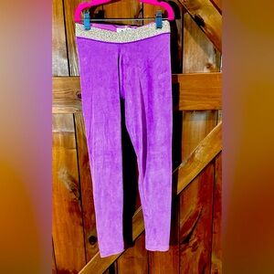 Mini Boden velvet leggings size 9-10y purple